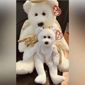 TY HALO II And HALO II the BEAR & BEANIE BUDDY Set- MINT with MINT TAGS.